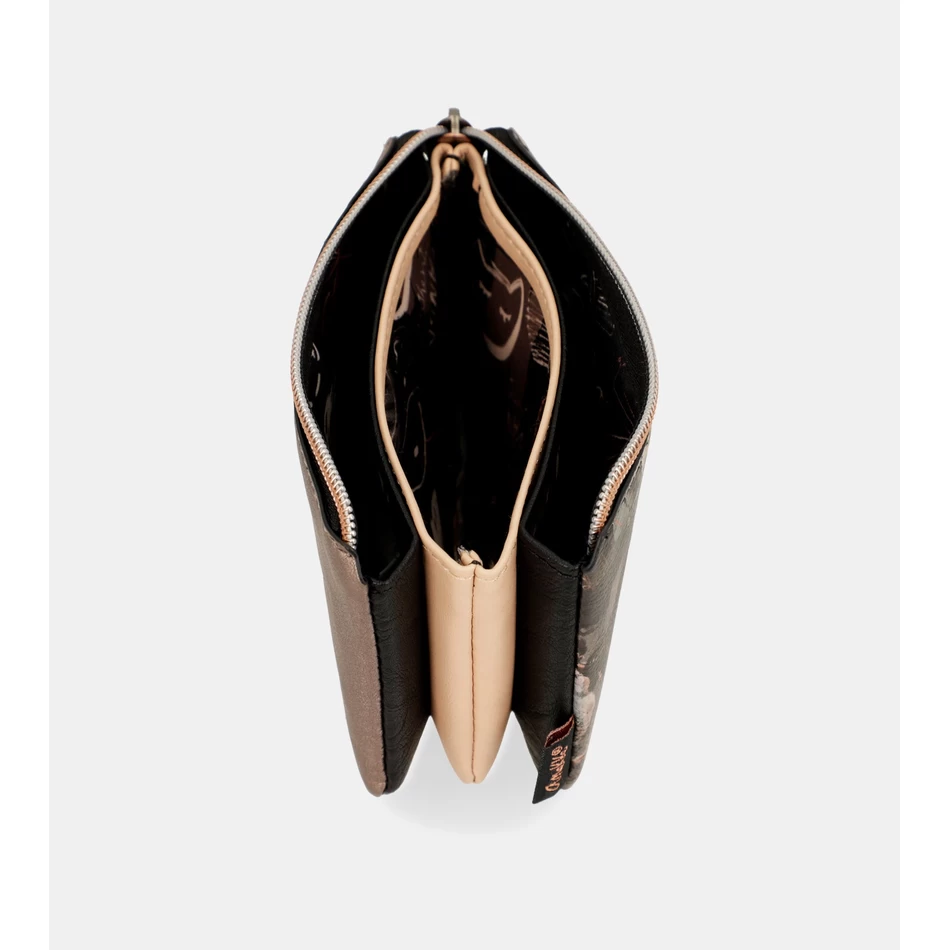 Anekke Shōen Palet Portemonnee Met Drie Compartimenten