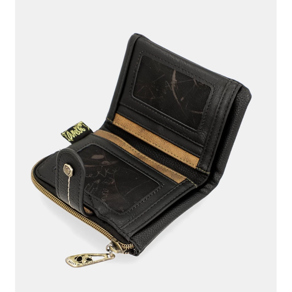 Anekke Nature Shodo, маленький черный кошелек с RFID-кодом