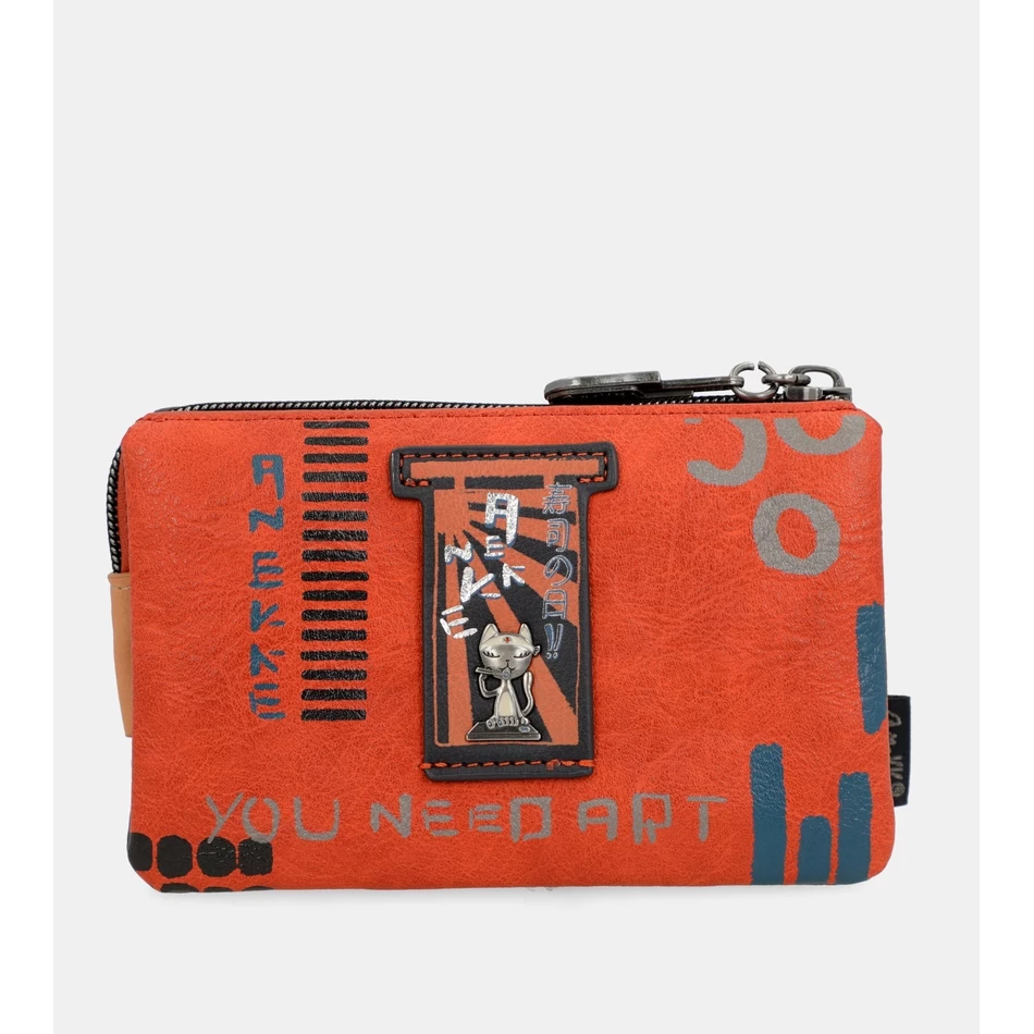 Anekke Eigentijdse Portemonnee Met Drie Compartimenten