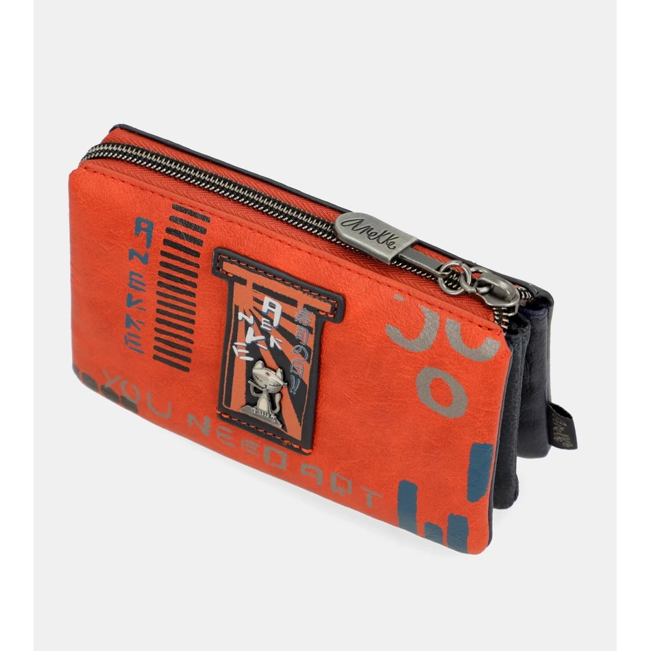 Anekke Eigentijdse Portemonnee Met Drie Compartimenten