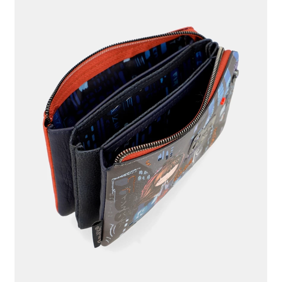 Anekke Eigentijdse Portemonnee Met Drie Compartimenten