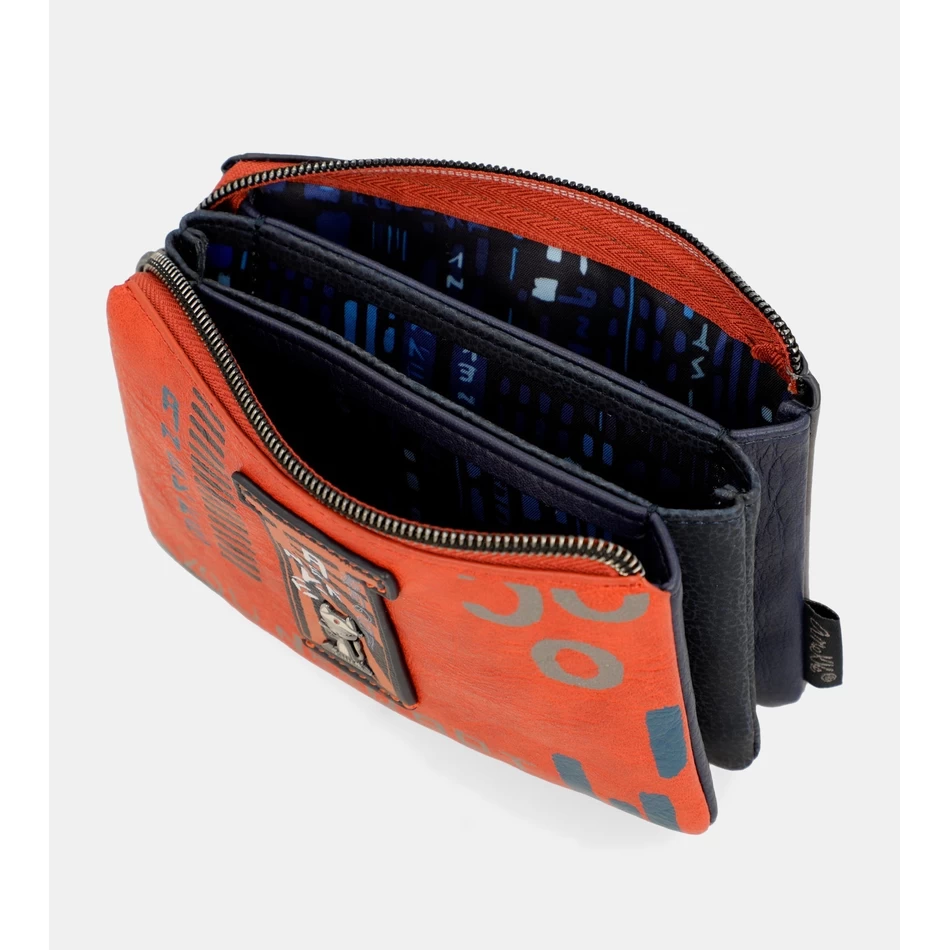 Anekke Eigentijdse Portemonnee Met Drie Compartimenten