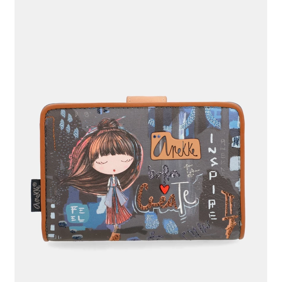 Anekke Eigentijdse Medium Rfid-portemonnee Eigentijds