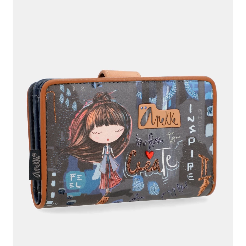 Anekke Contemporary Medium RFID Wallet Contemporary