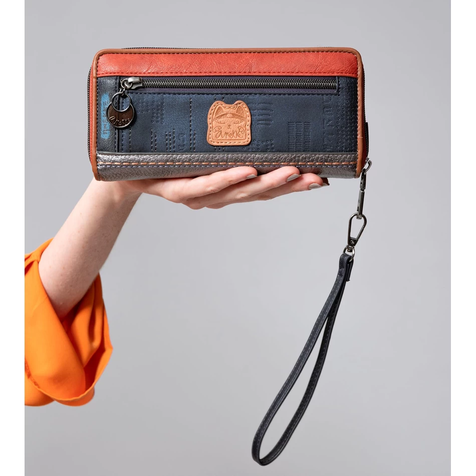 Anekke Contemporary Large Embossed RFID Wallet