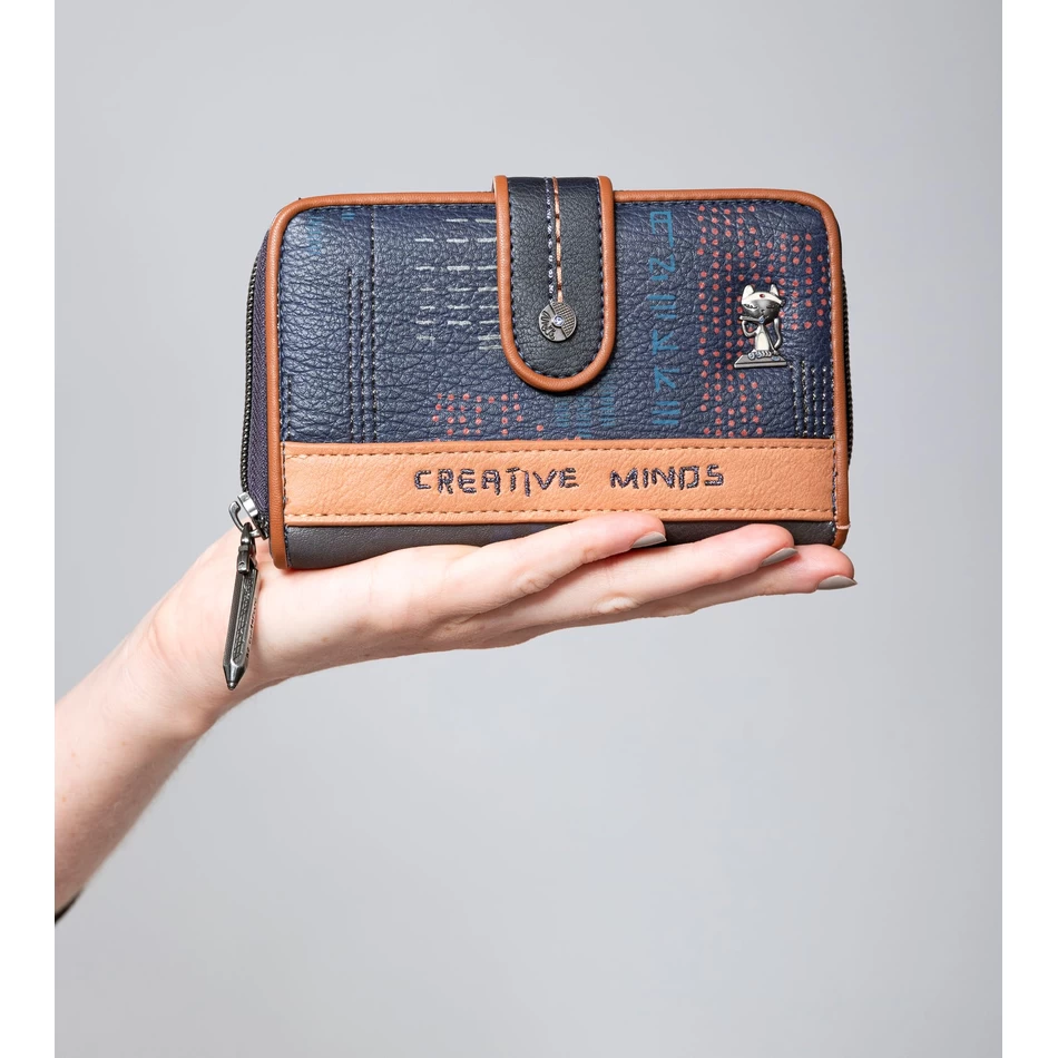 анекке савремени средње рељефни рфид новчаник