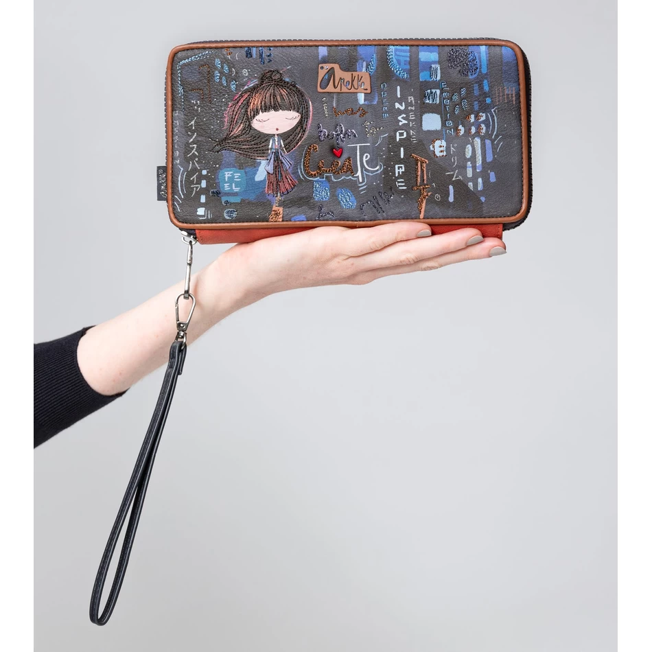 Anekke Kortárs RFID útlevél Pénztárca