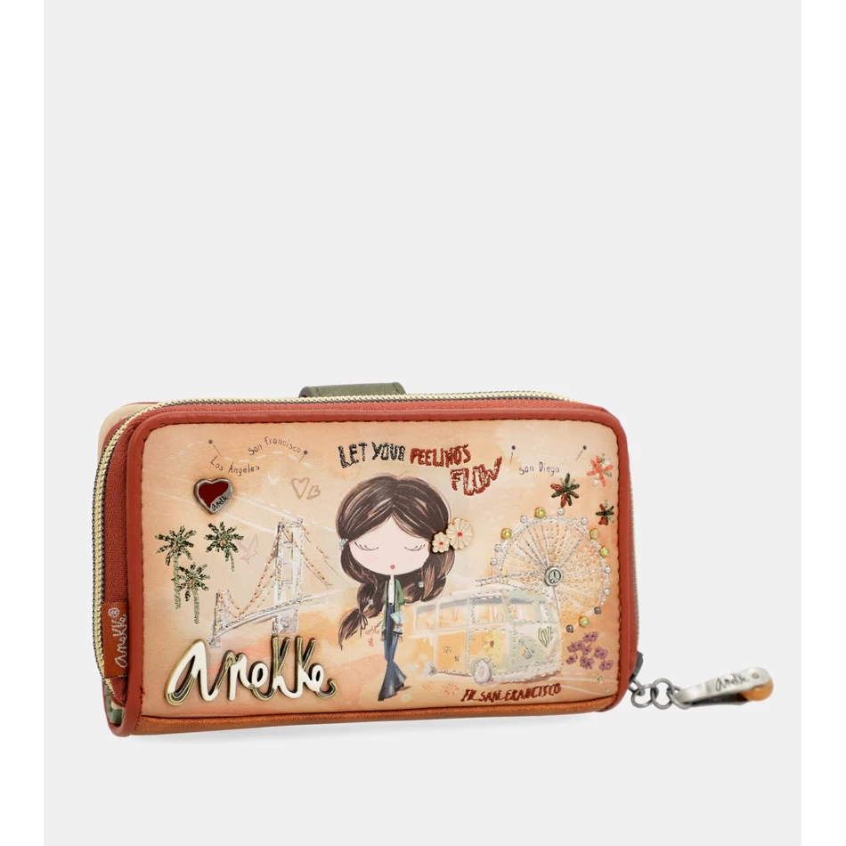 Anekke Peace & Love Camel Rfid בינוני