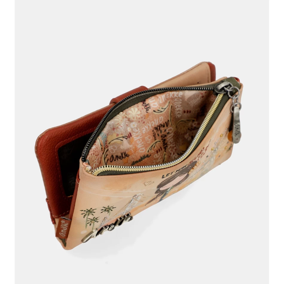 Upogljiva Rfid Denarnica Anekke Peace & Love Kamela