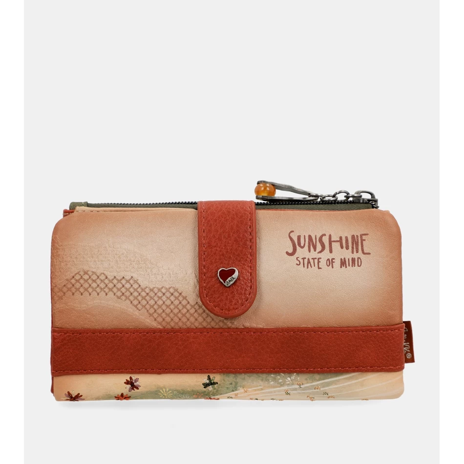 Upogljiva Rfid Denarnica Anekke Peace & Love Kamela