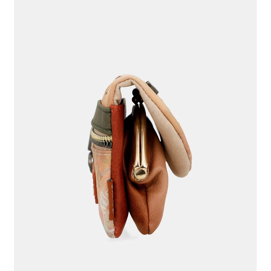 Anekke Peace & Love Camel Portemonnee Met Klep