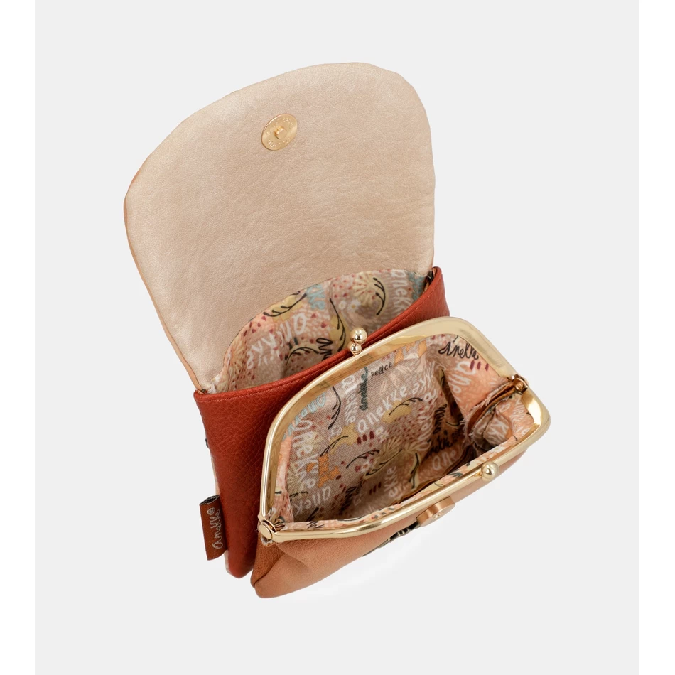 Anekke Peace & Love Camel Portemonnee Met Klep