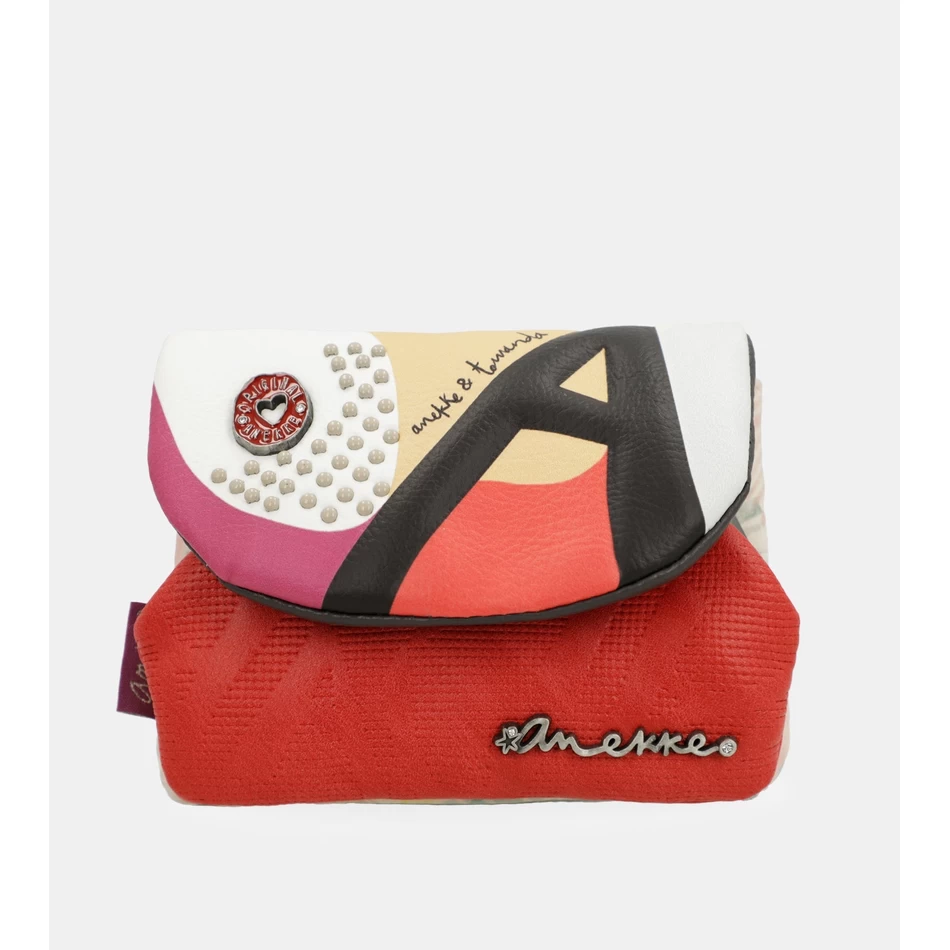 Anekke محفظة النقود المعدنية الأنيقة مع غطاء