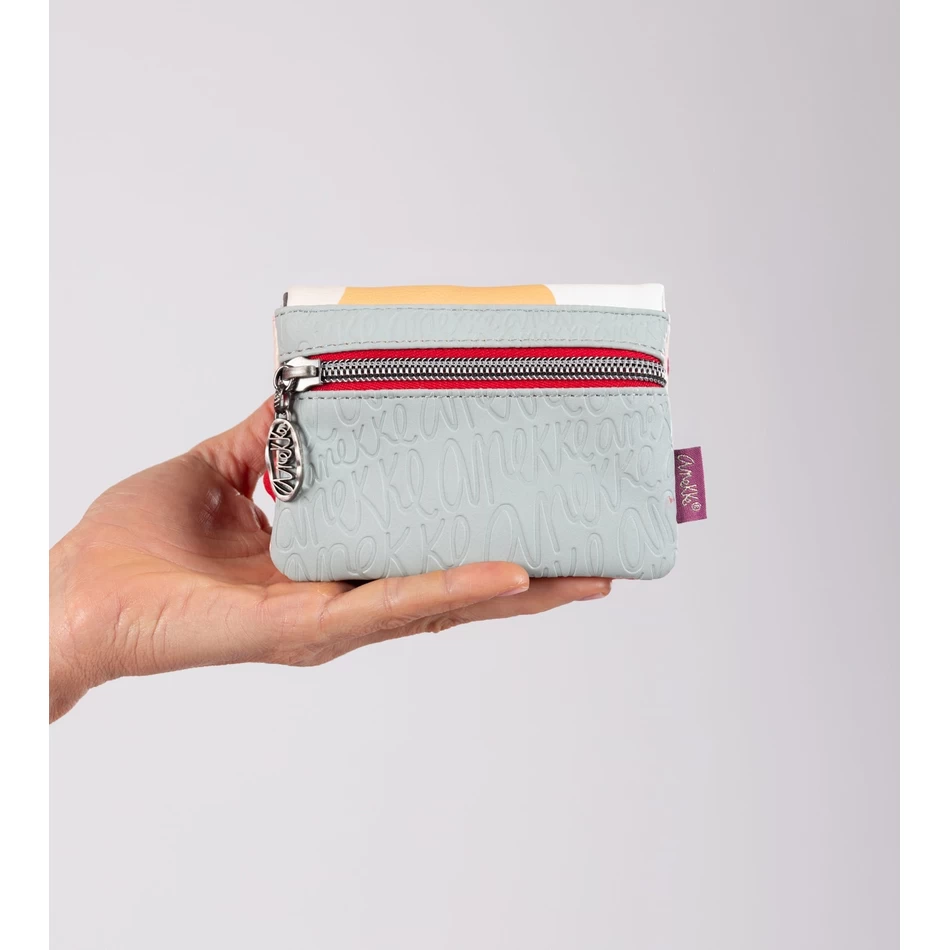 Anekke محفظة النقود المعدنية الأنيقة مع غطاء