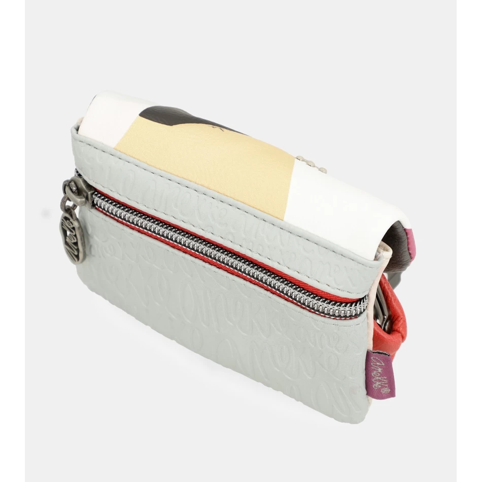 Anekke محفظة النقود المعدنية الأنيقة مع غطاء