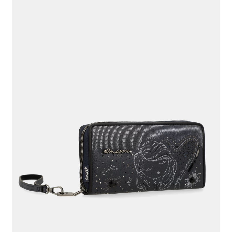 анекке студио тамноплави велики рфид новчаник