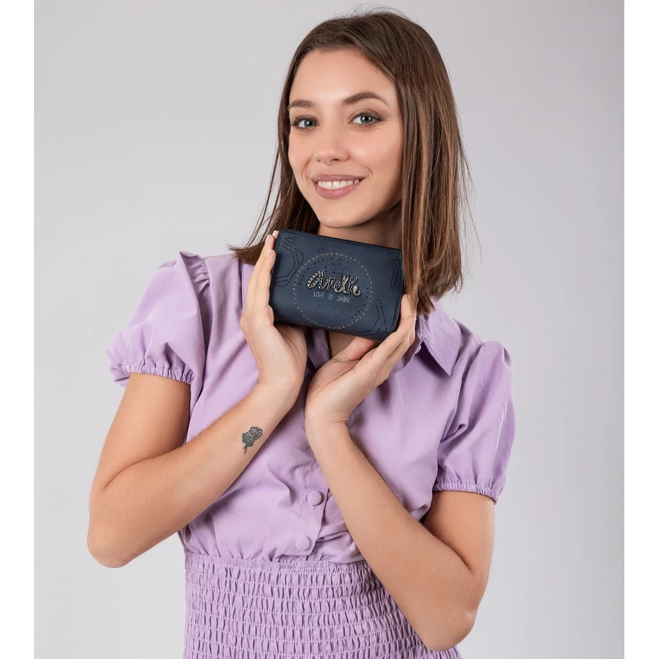 Anekke Studio Tamnoplavi Mali Rfid Novčanik