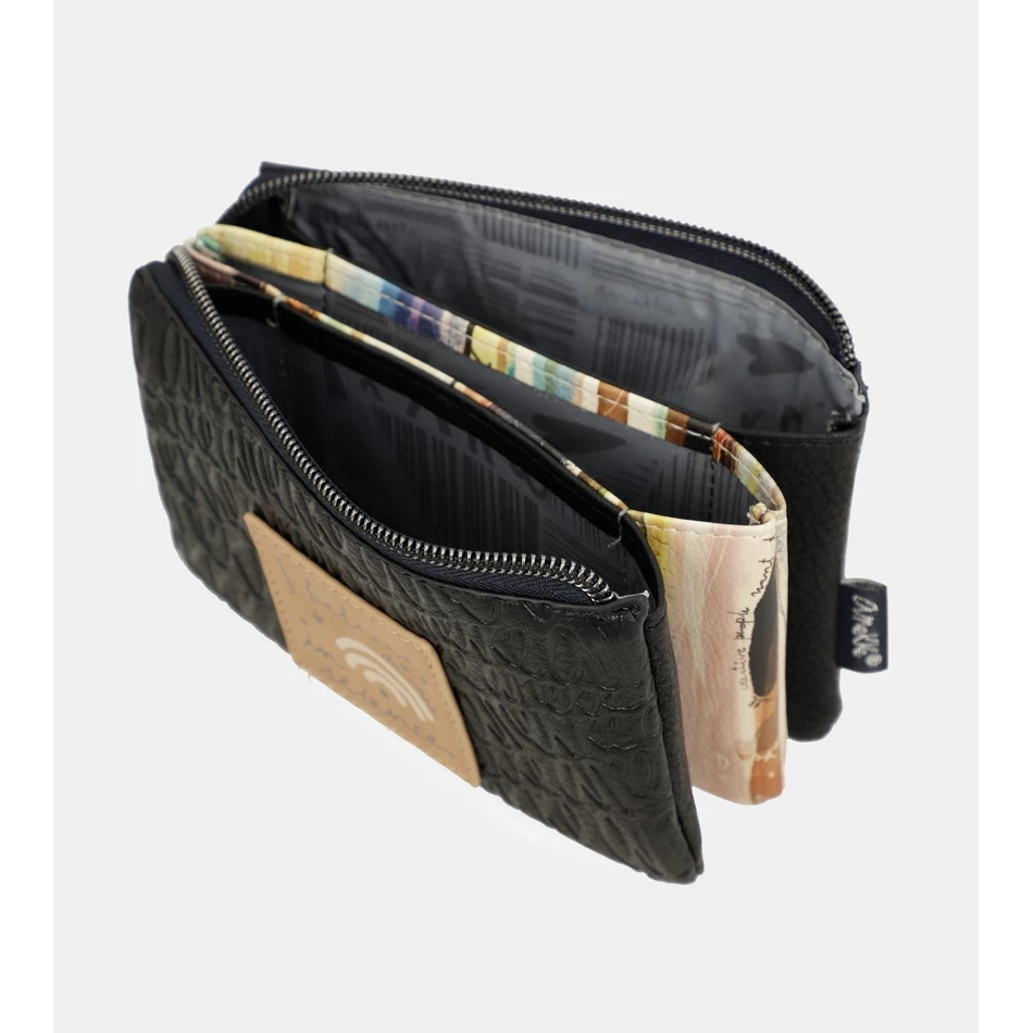 Anekke Studio темно-синий тройной кошелек для монет