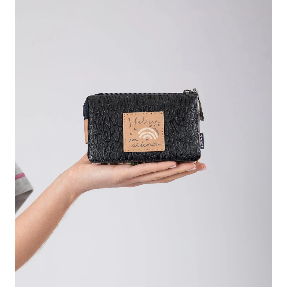 Anekke Studio темно-синий тройной кошелек для монет