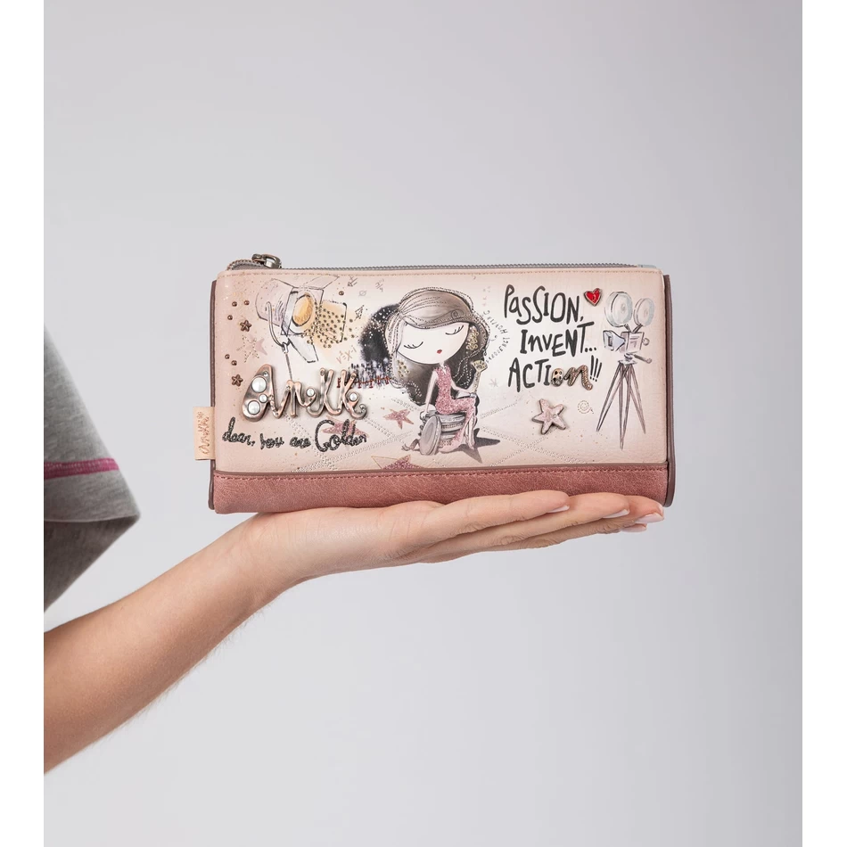 Anekke Hollywood Elastyczny, Duży Portfel Rfid