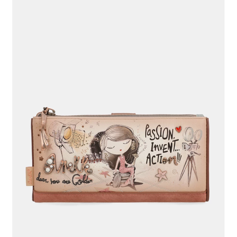 Anekke Hollywood Elastyczny, Duży Portfel Rfid