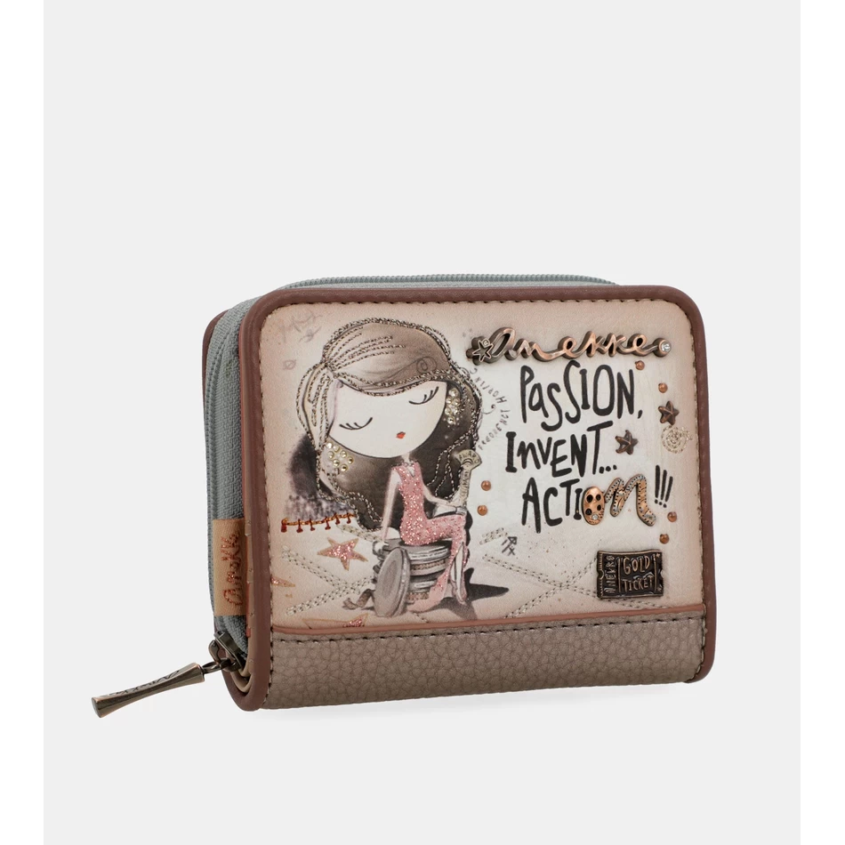 محفظة Anekke Hollywood الصغيرة بخاصية تحديد الهوية بموجات الراديو